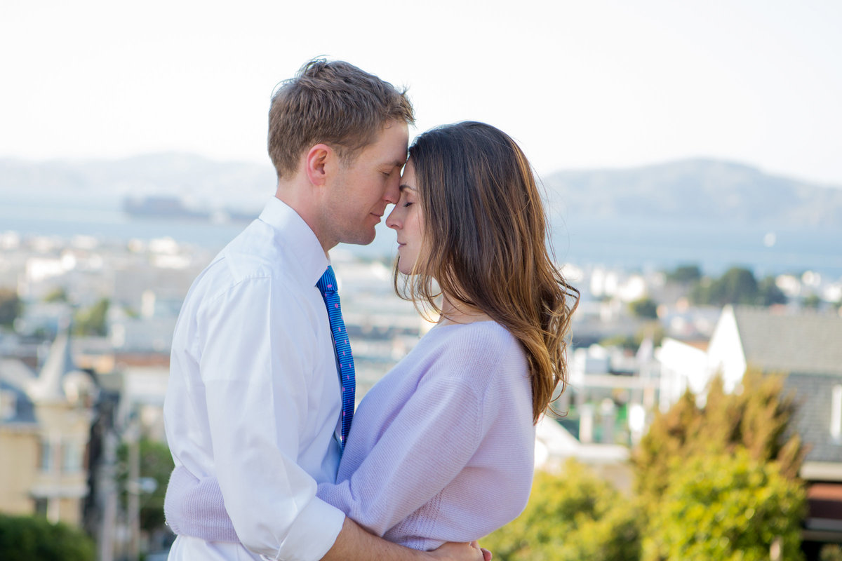 San Francisco Sweetheart Engagement Photoshoot in the City