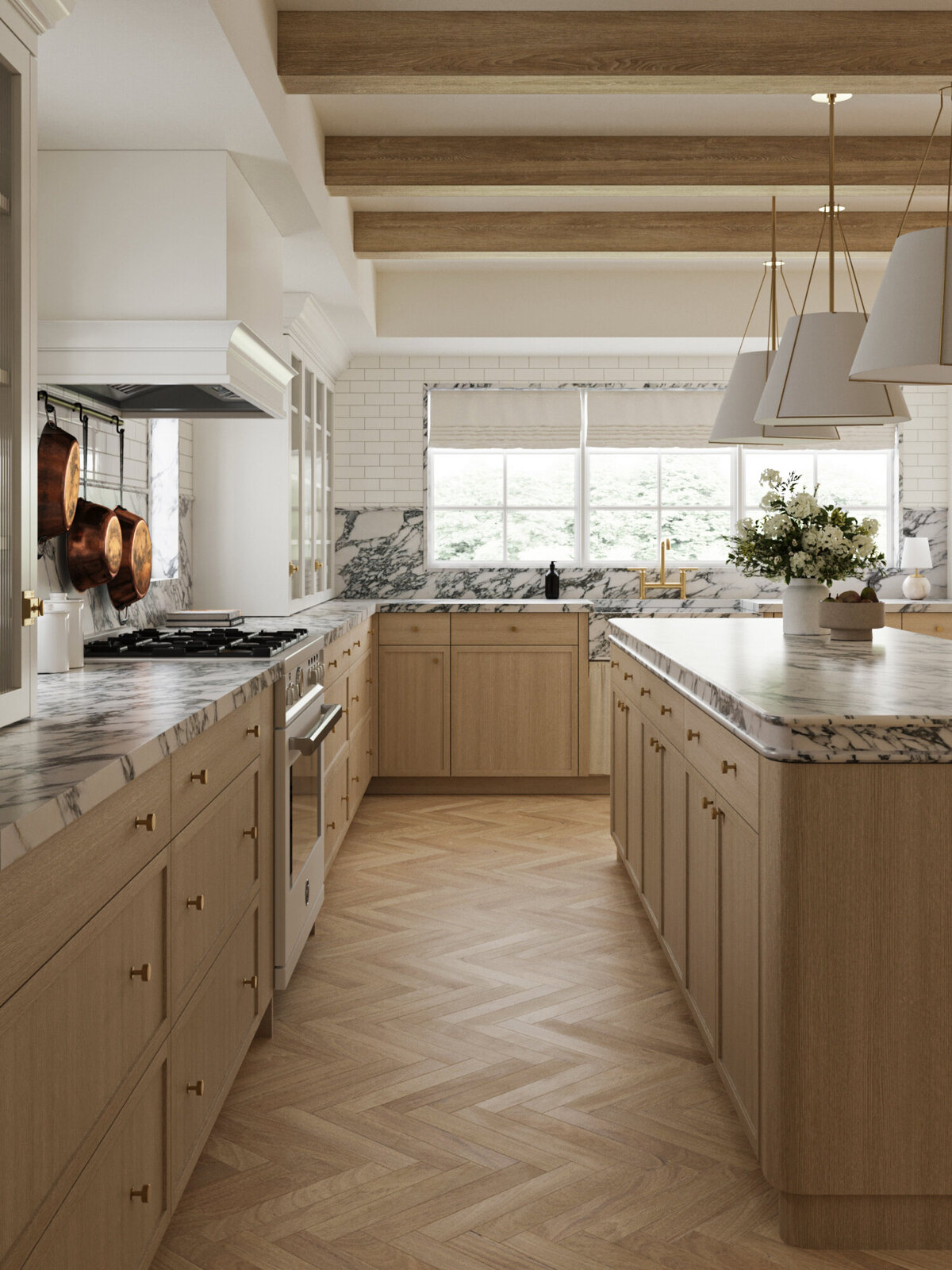 oak kitchen visualization