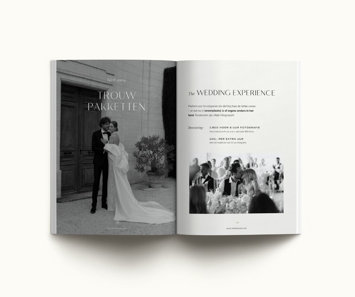 Canva brochure template Memory Lane 10