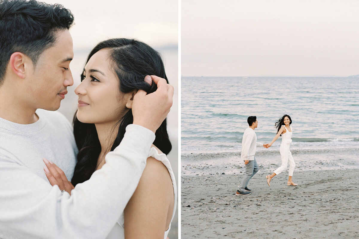 1 - Tetiana Photography - Seattle film wedding photographer - Discovery Park Engagement Session