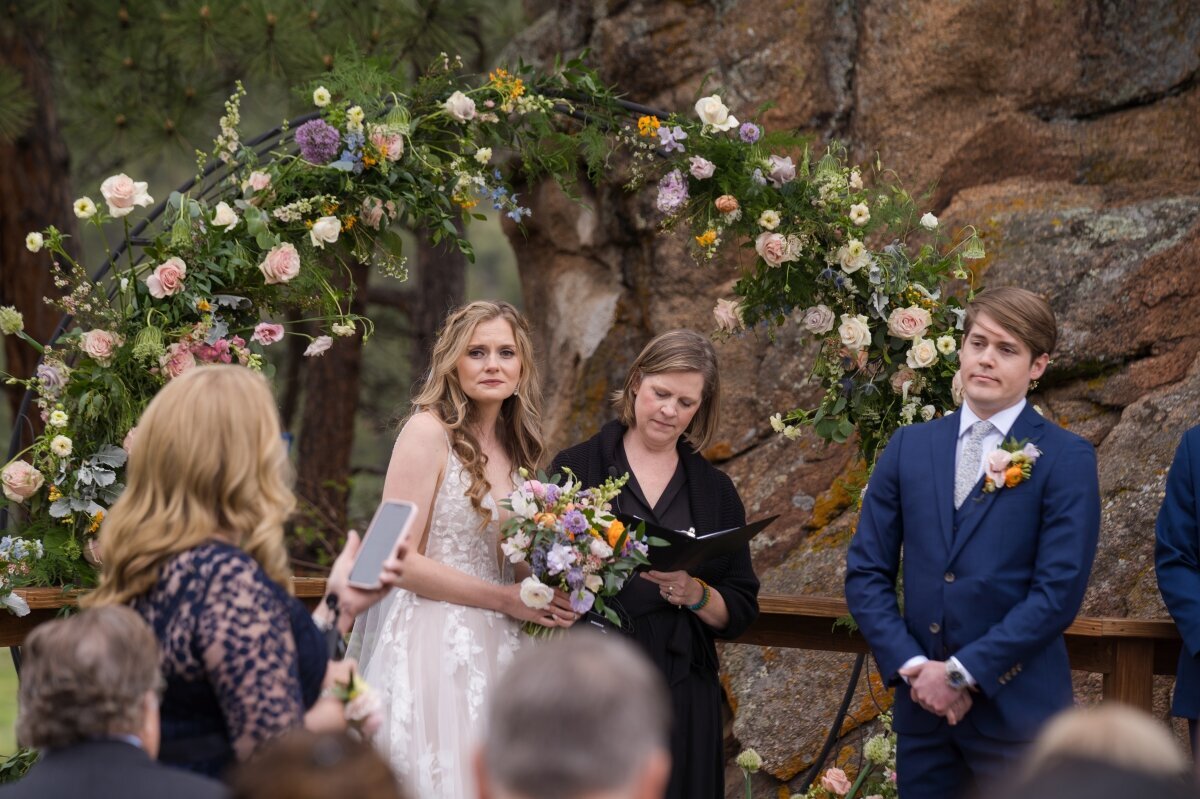 Mountain Colorado summer wedding
