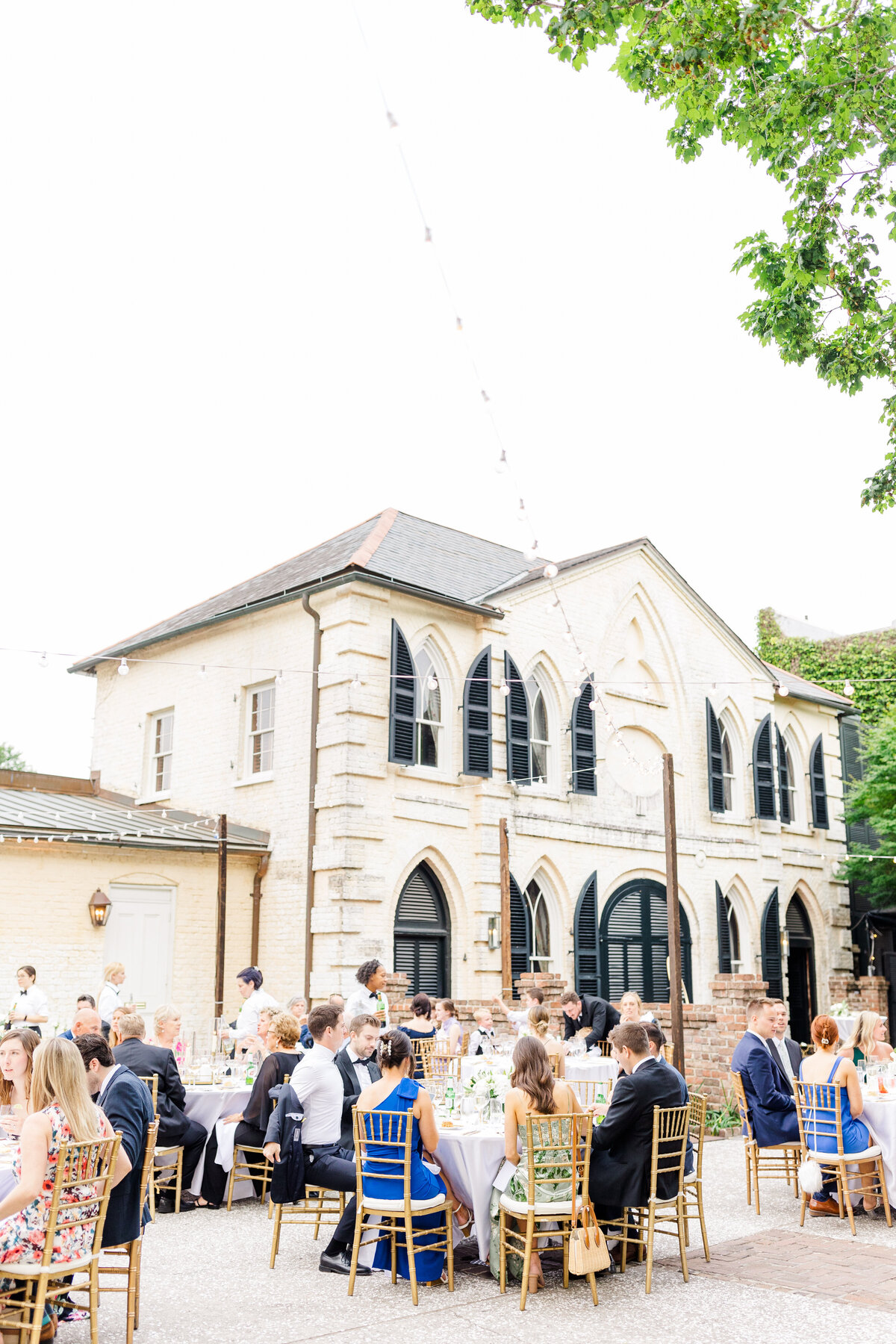 outdoor reception at the william aiken house