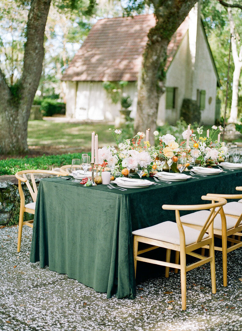 Wedding Reception Table in Charleston South Carolina Photo