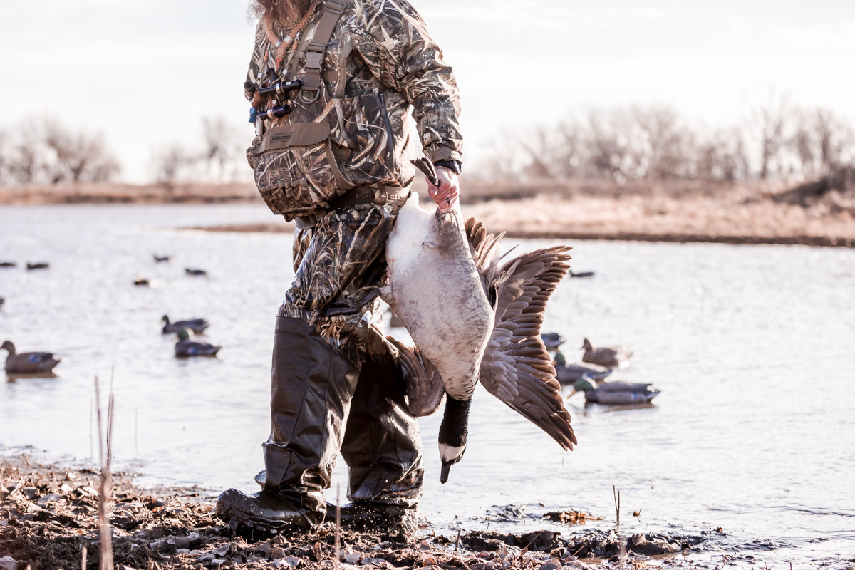 Central kansas duck hunting fowl plains -126