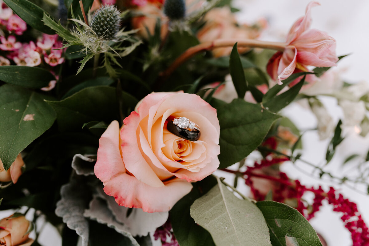 Intimate fall wedding outside of Atlanta