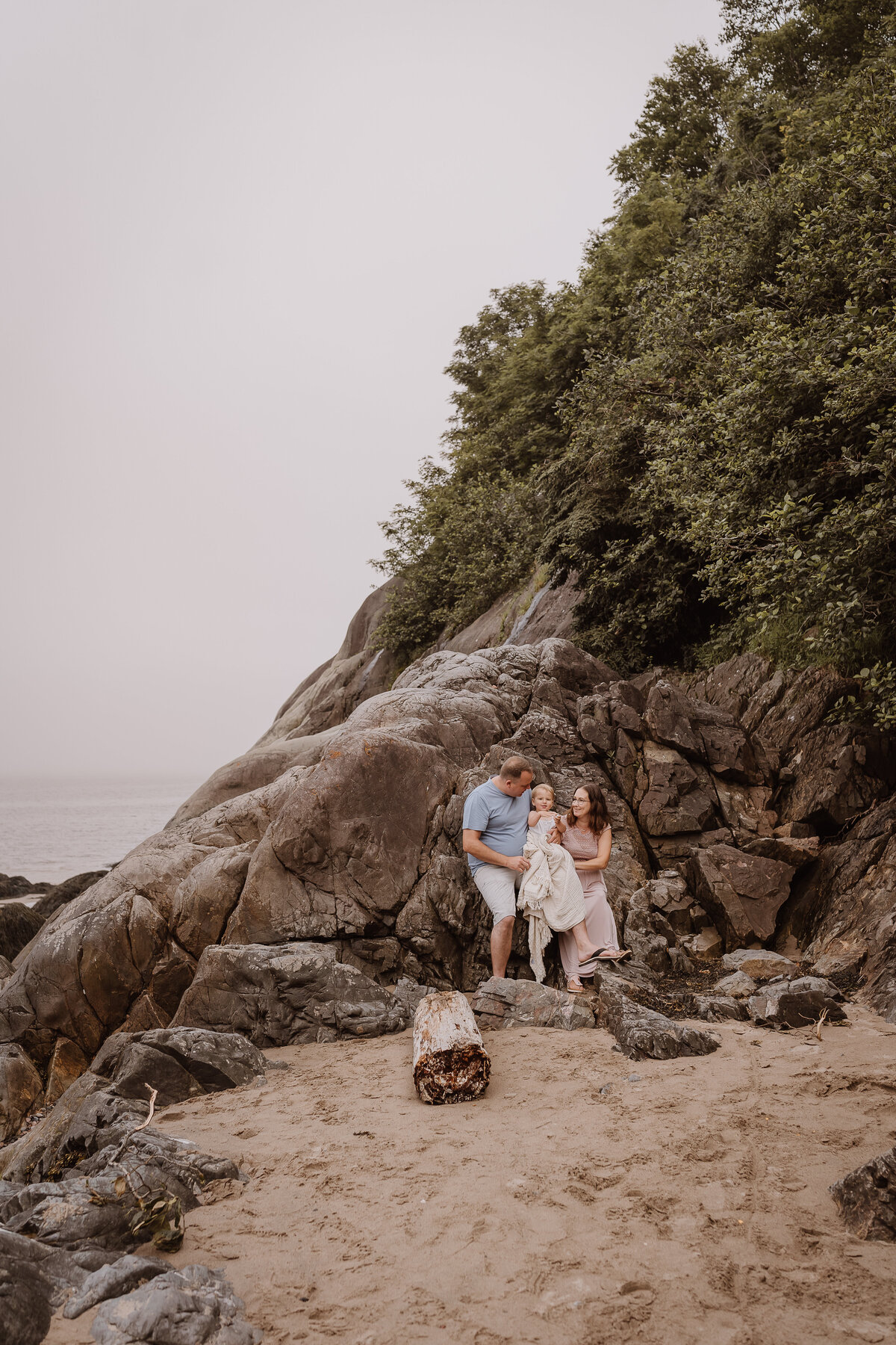 Family on a beach