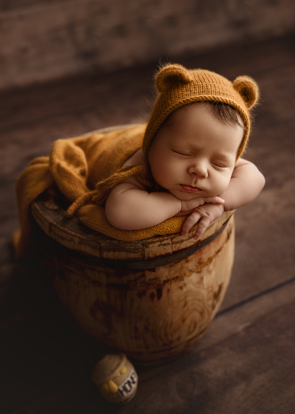 hone bucket pose with sweet baby boy as sweet as honey near dupont