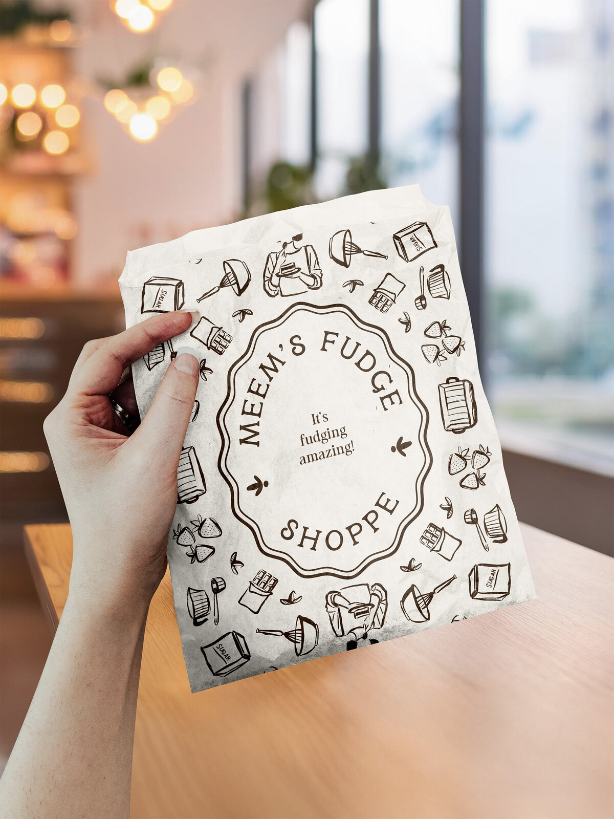 food bag mock