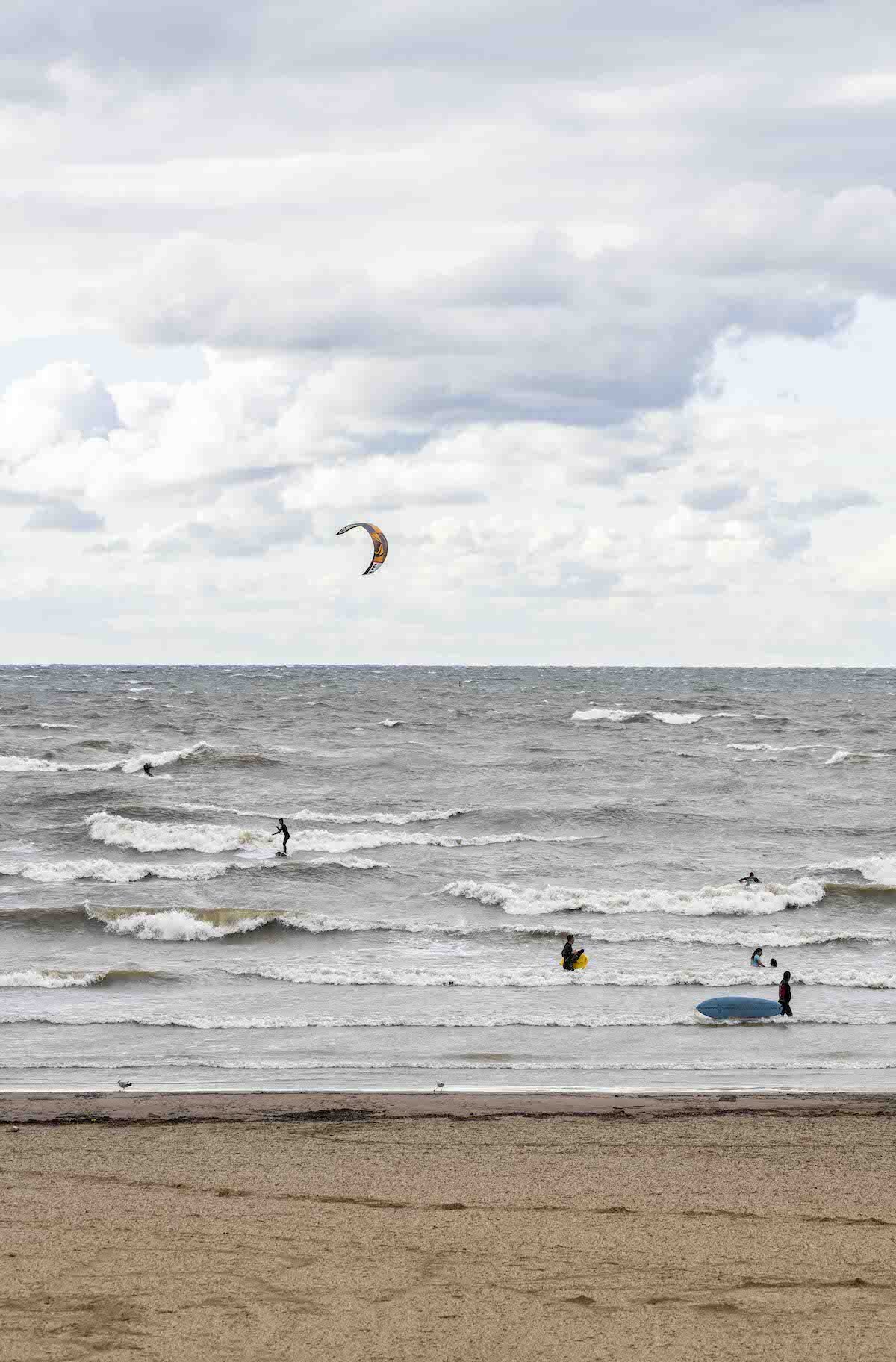 Kite Surfing on Lake Erie in Cleveland_By Stephanie Vermillion