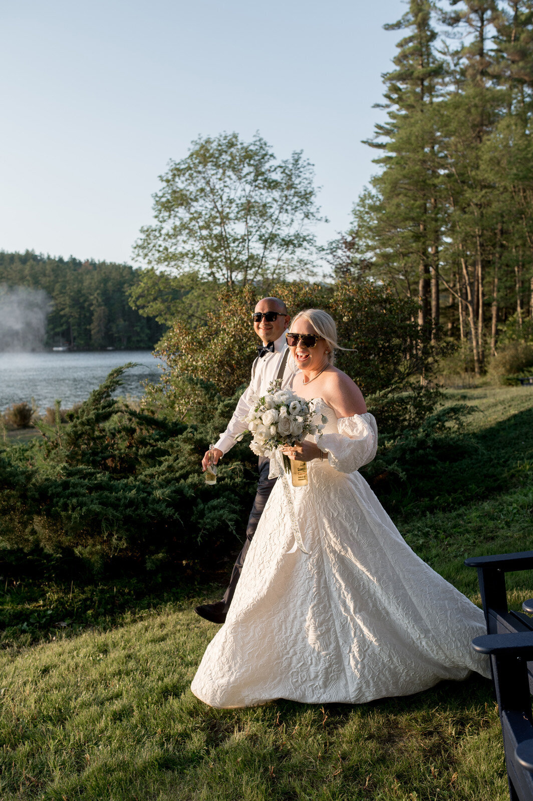 Immersive and Luxury Private Estate and Tented Wedding with Blue, Green and White Color Palette-12