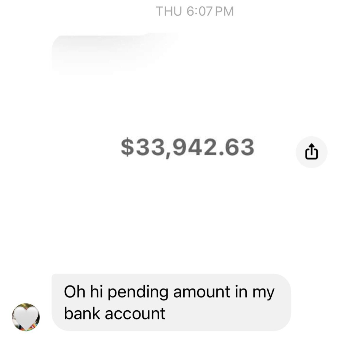 pending amount in bank account