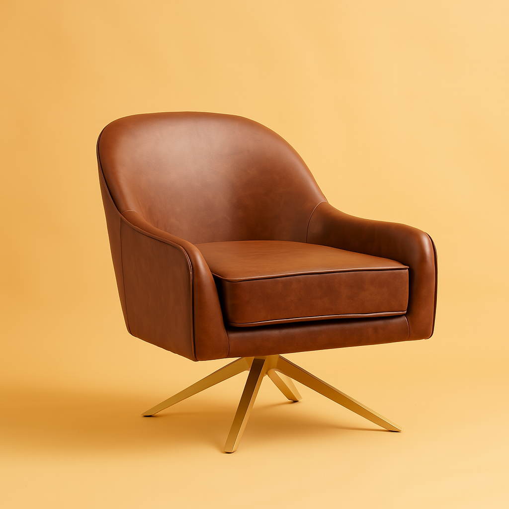 Leather Swivel Chair TDR