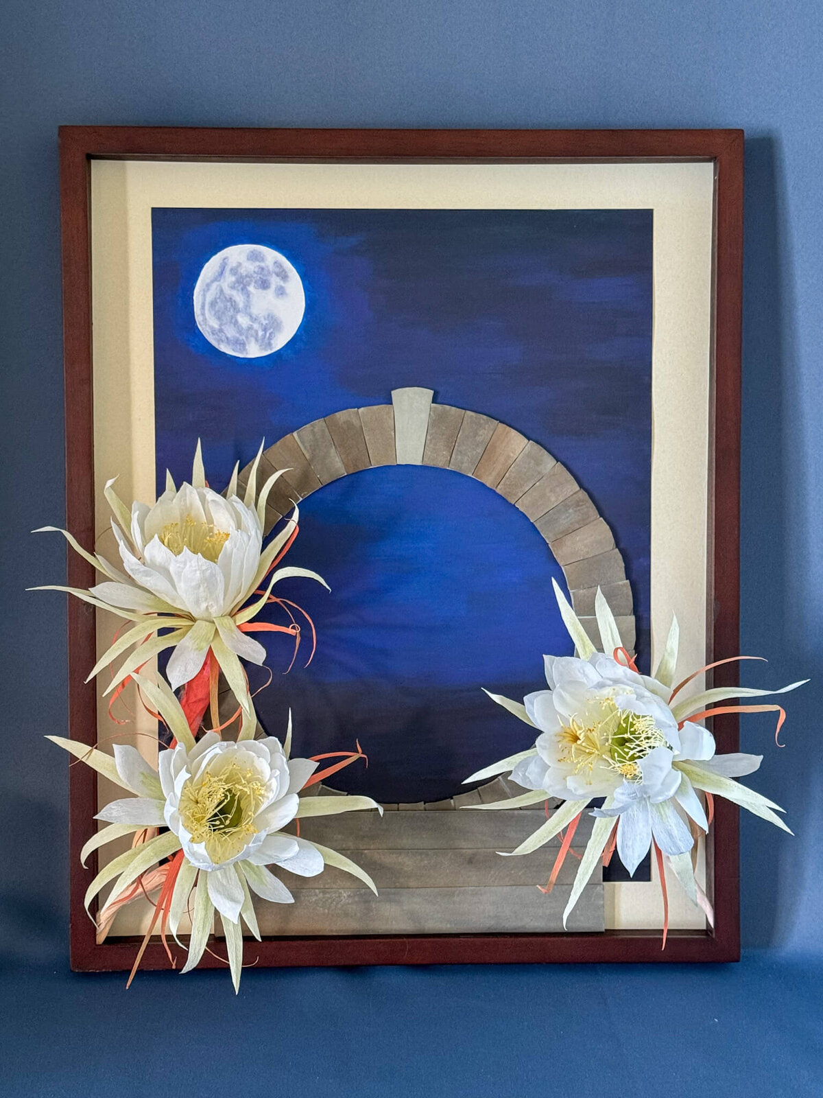 Artwork featuring Queen of the Night cactus flowers