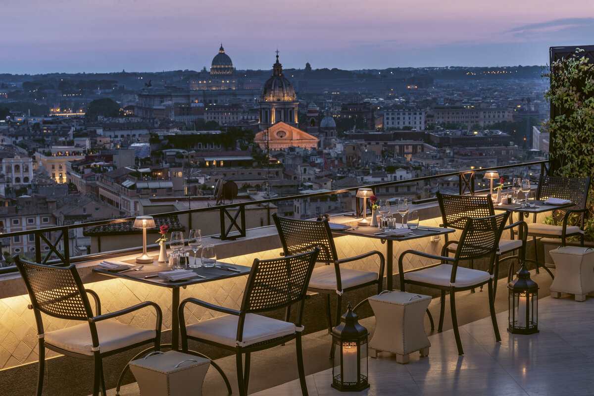 Waterstone - Hotel Hassler - Rome - Italy - Luxury Boutique Hotel - 7 floor Terrace (2) - Hassler Roma
