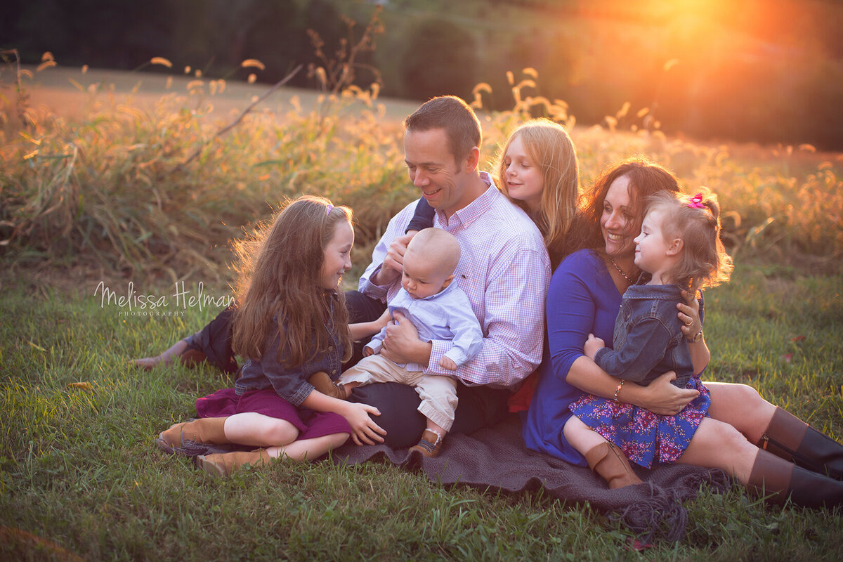 sunset family photo