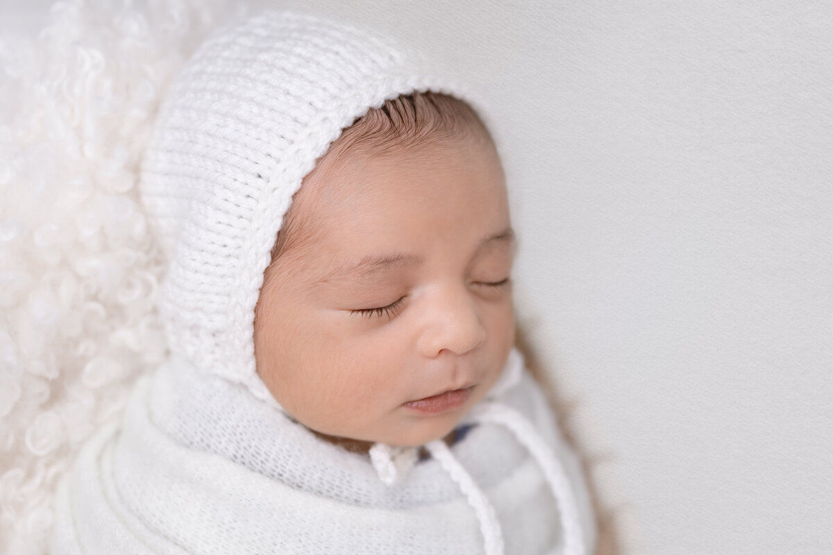 Edmonton Newborn Photography close up baby photoshoot