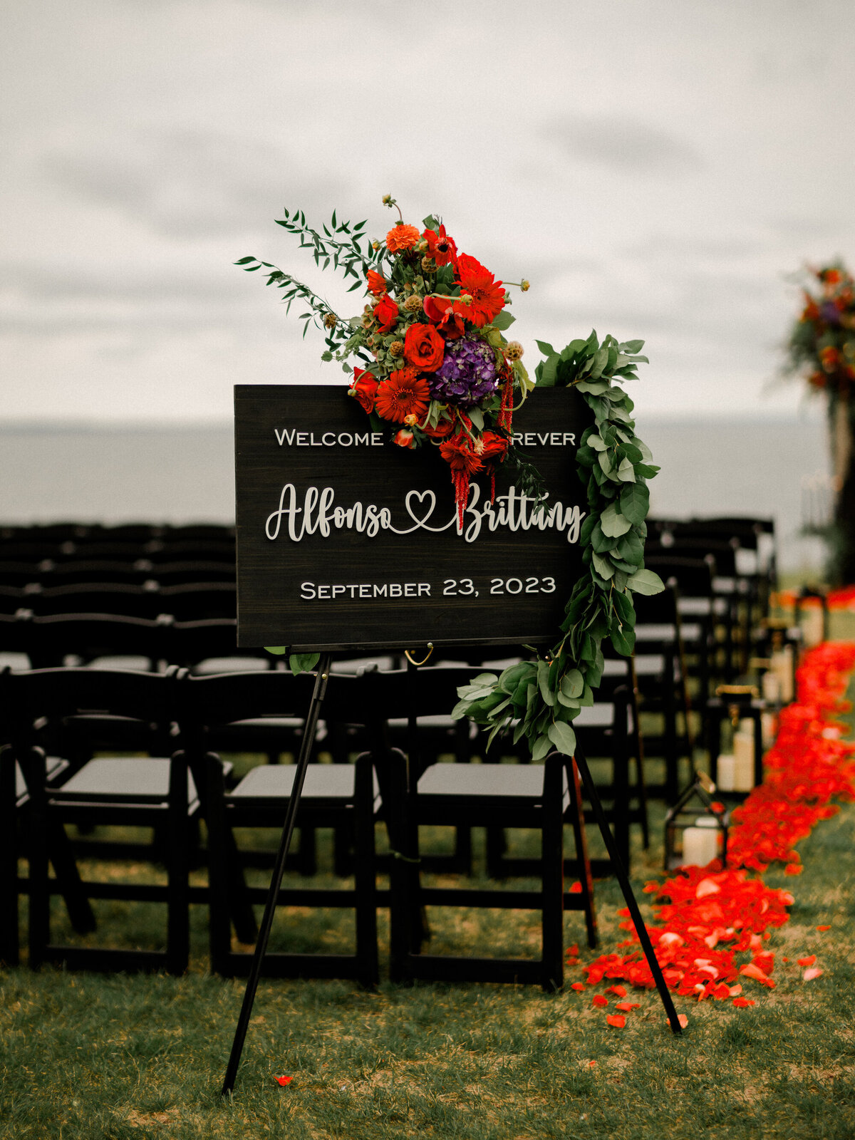 wedding-ceremony-sign-at-cliff-house-maine