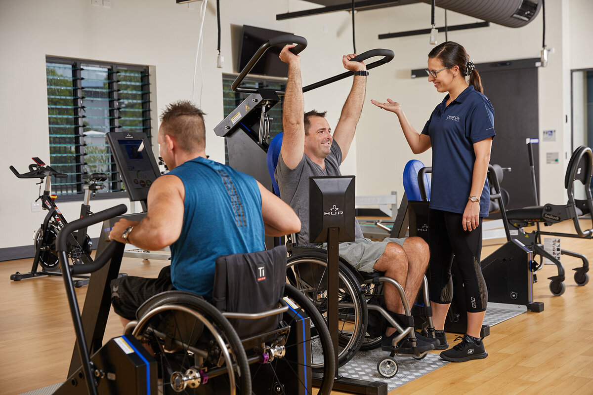 commercial photography for spinal life australia and their gym facilities