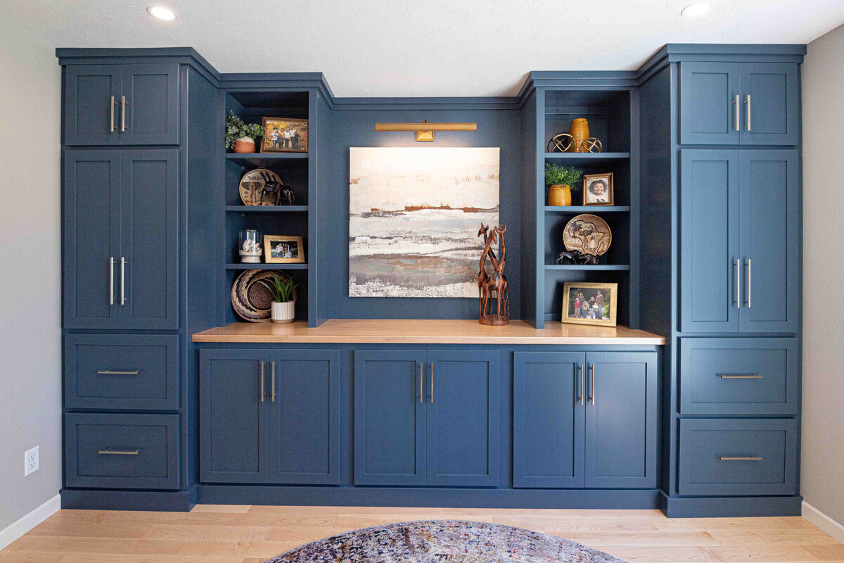 Project blu home renovation den design