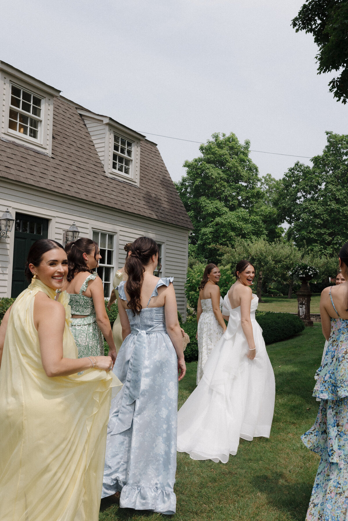 Artistic film photography portrait capturing editorial elegance at Lion Rock Farm destination wedding. NYC photographer Lauren Alatriste demonstrates her mastery of both fashion forward composition and authentic emotion, creating luxury wedding imagery that transcends traditional documentation.