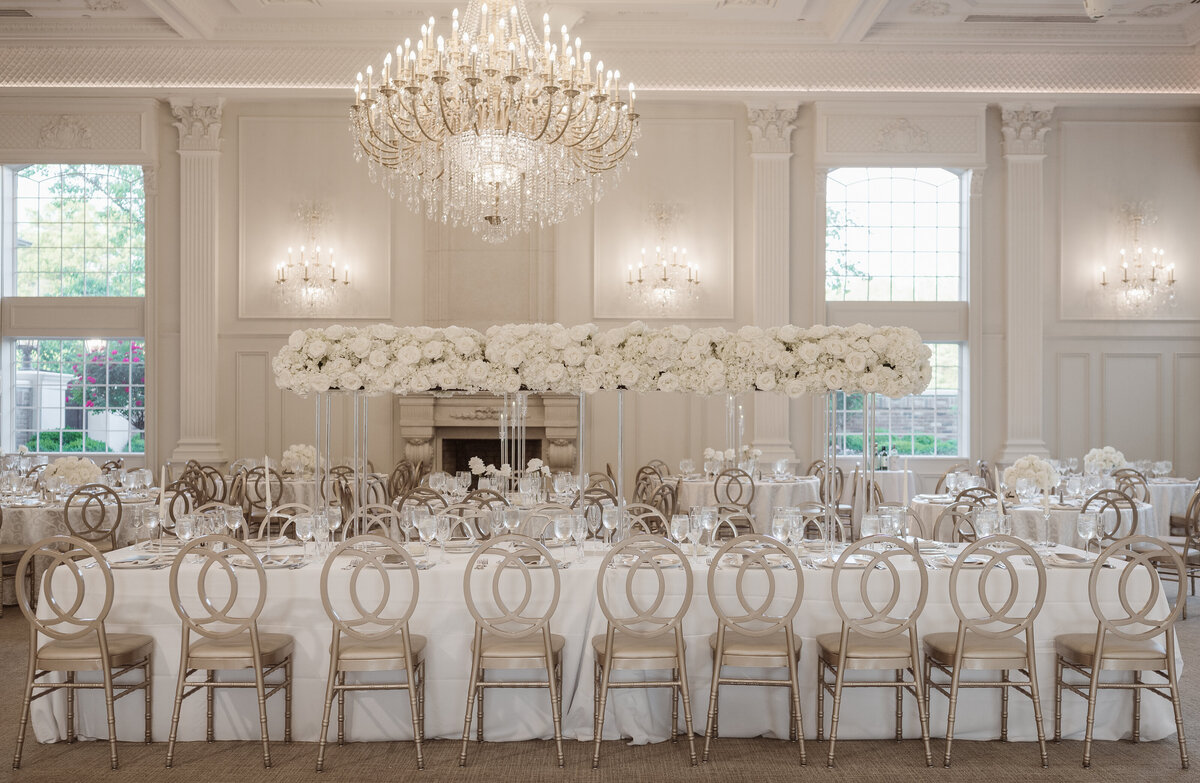 the reception ballroom at the estate at florentine gardens nj