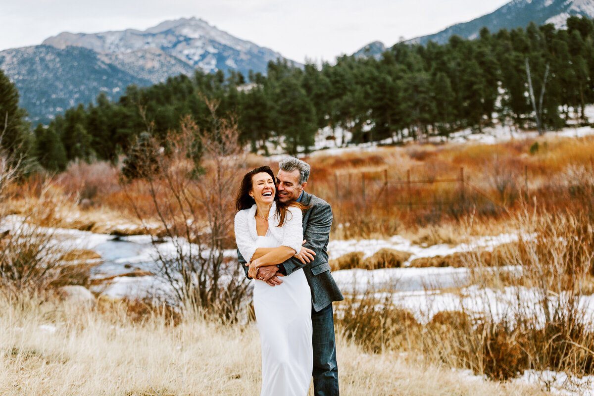 Rocky Mountain elopement photo taken in Rocky Mountain National Park 