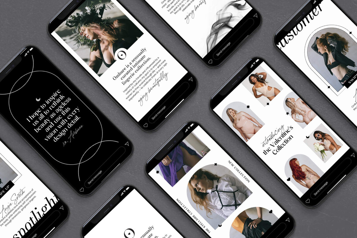 Social Media Template Design for a female clothing brand