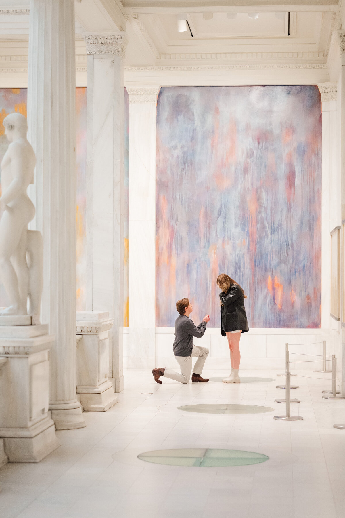 carnegie museum of art wedding marriage proposal surprise