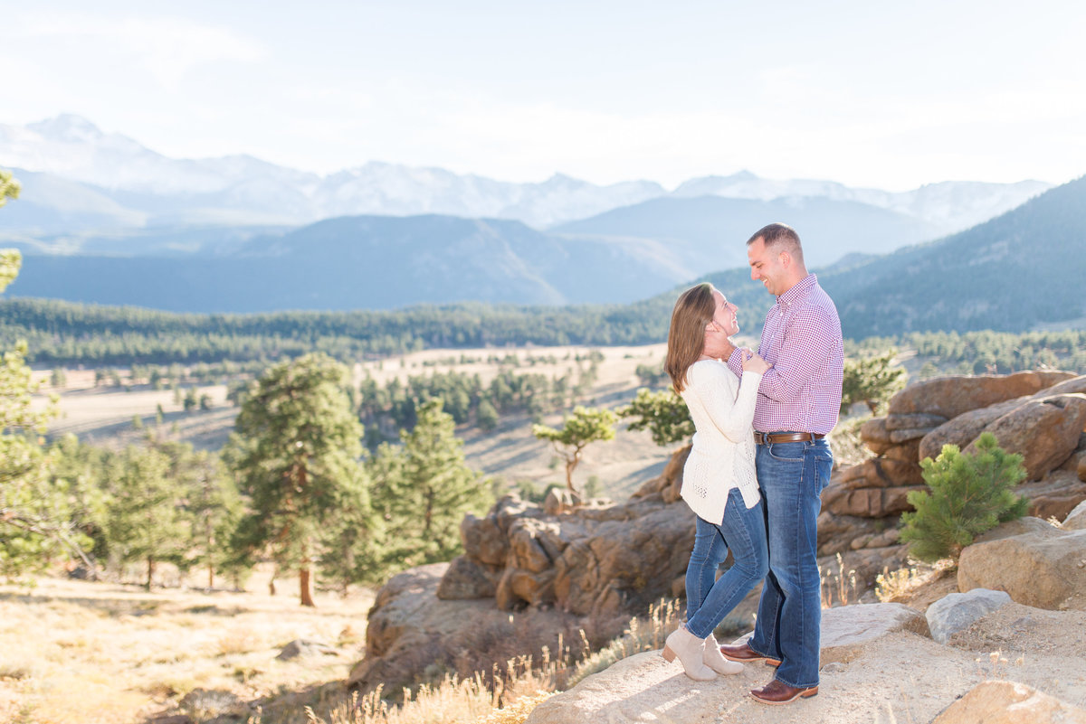 rocky mountain engagement shoot destination wedding photographer