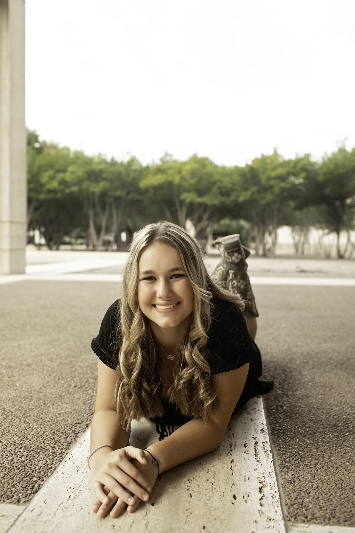  close-up of a high school senior’s face, capturing their joy and excitement for the future