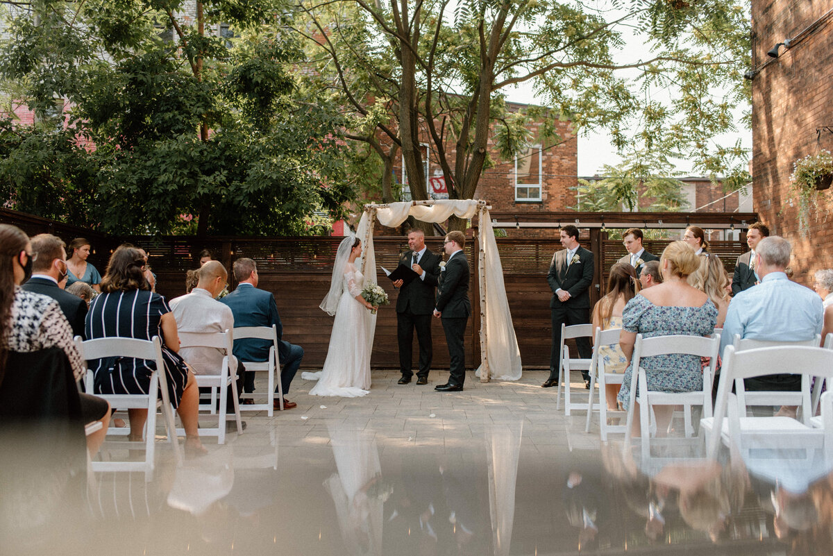 hamilton ontario spice factory wedding ceremony