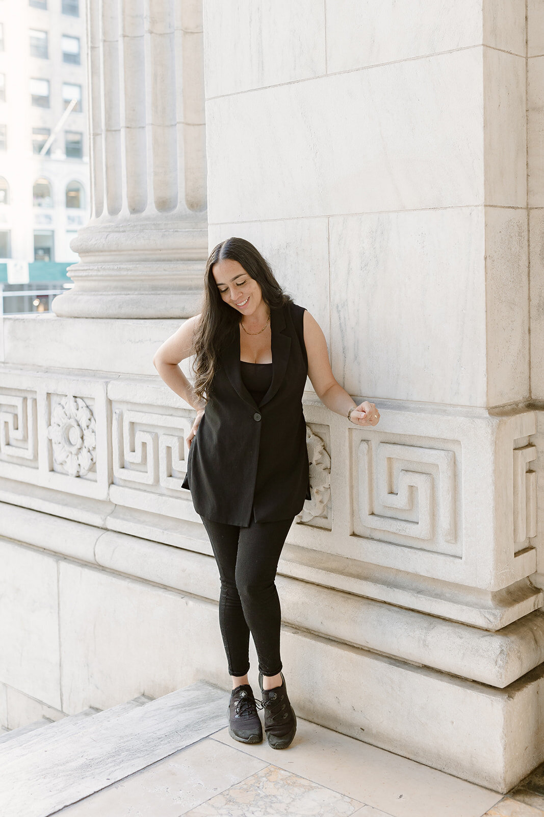 wedding photographer in new york city smiling