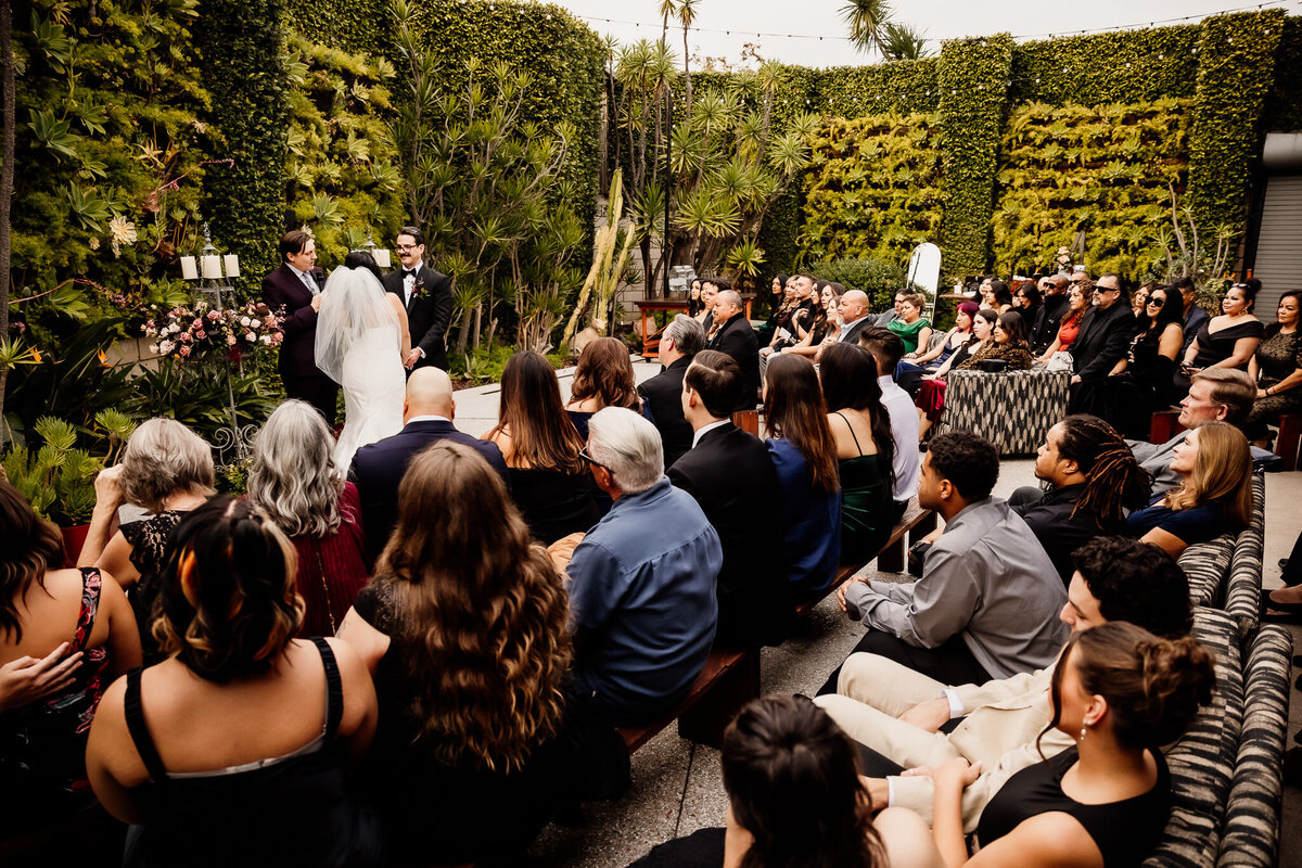 Archer Inspired Photography - Christina and Jake Wedding - Smog Shoppe Los Angeles - Ceremony-160