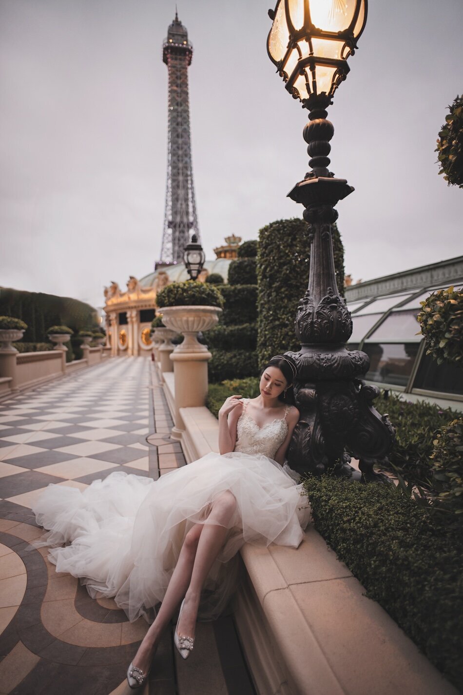 Destination pre-wedding photoshoot, The Parisian, Macau.