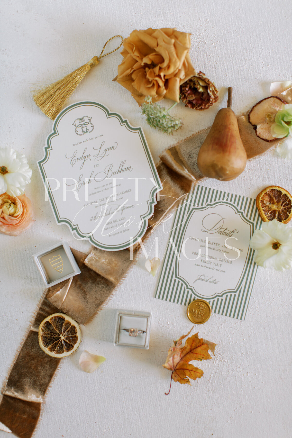 Pretty Stock Images - Fall Wedding Flat Lay-044