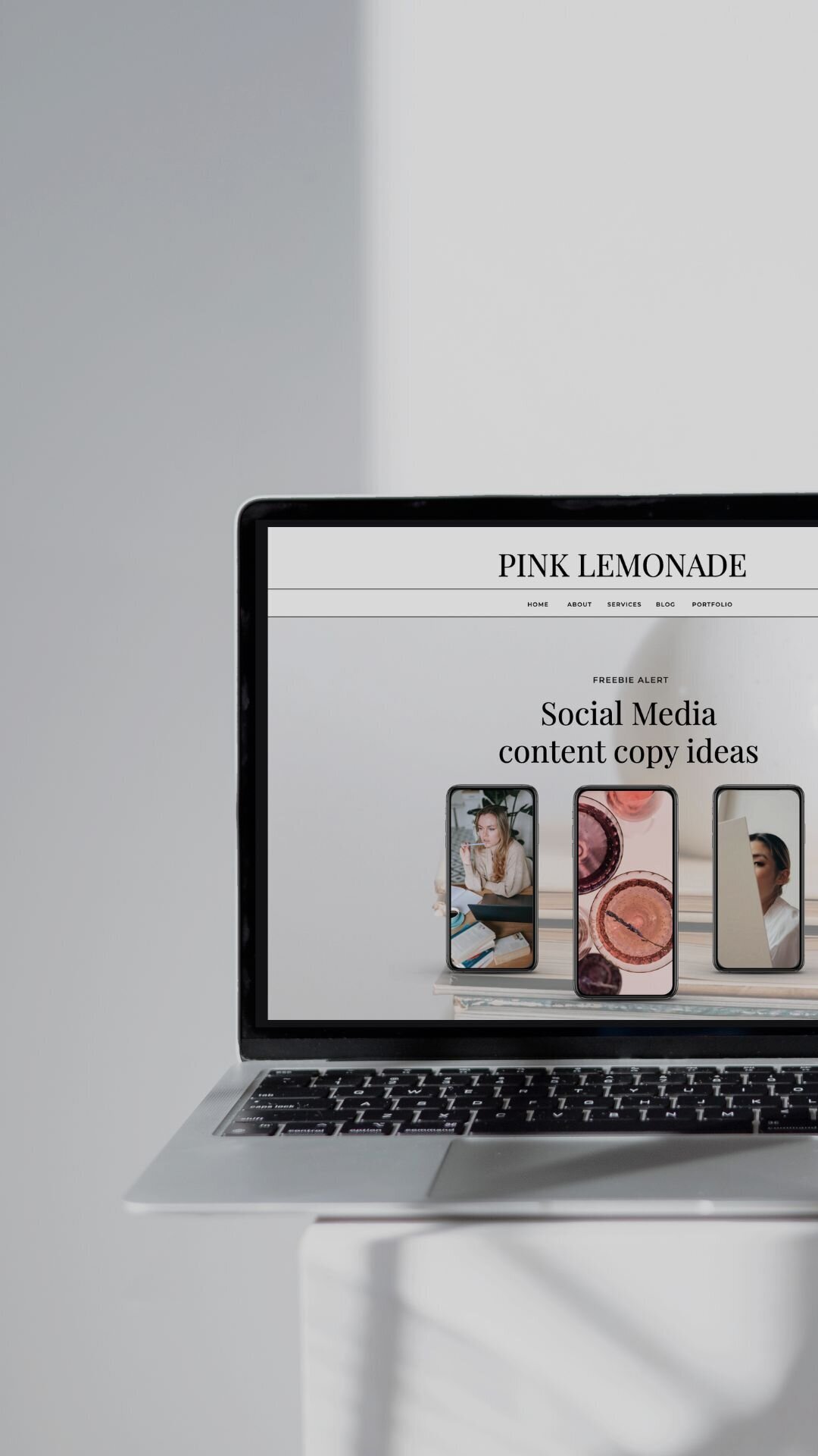 5Pink Lemonade Website template for any creative service provider 