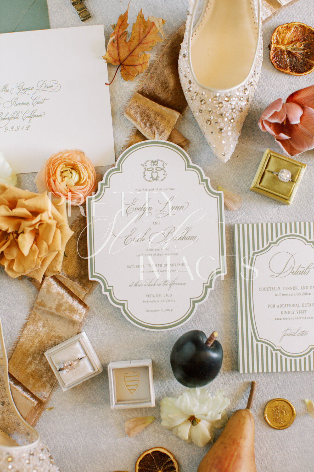 Pretty Stock Images - Fall Wedding Flat Lay-085