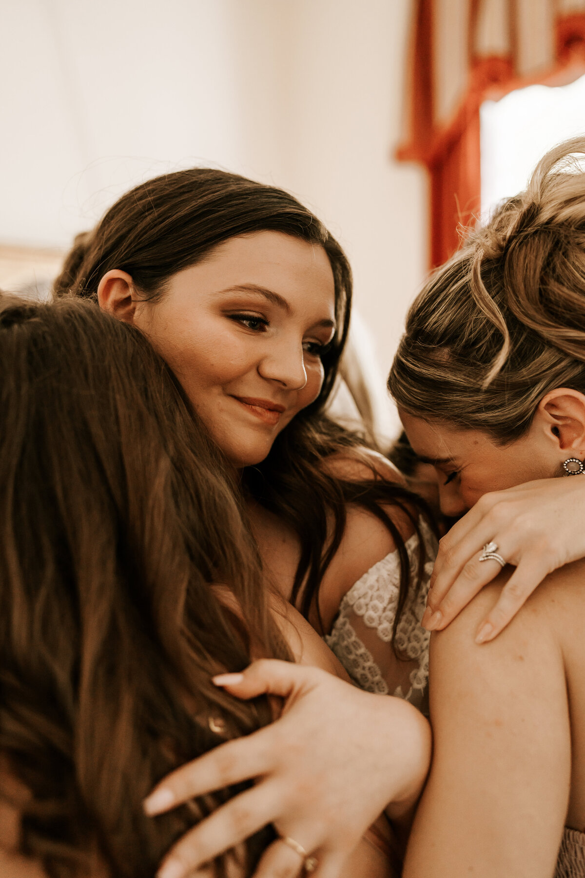 Bride First Look With Bridesmaids