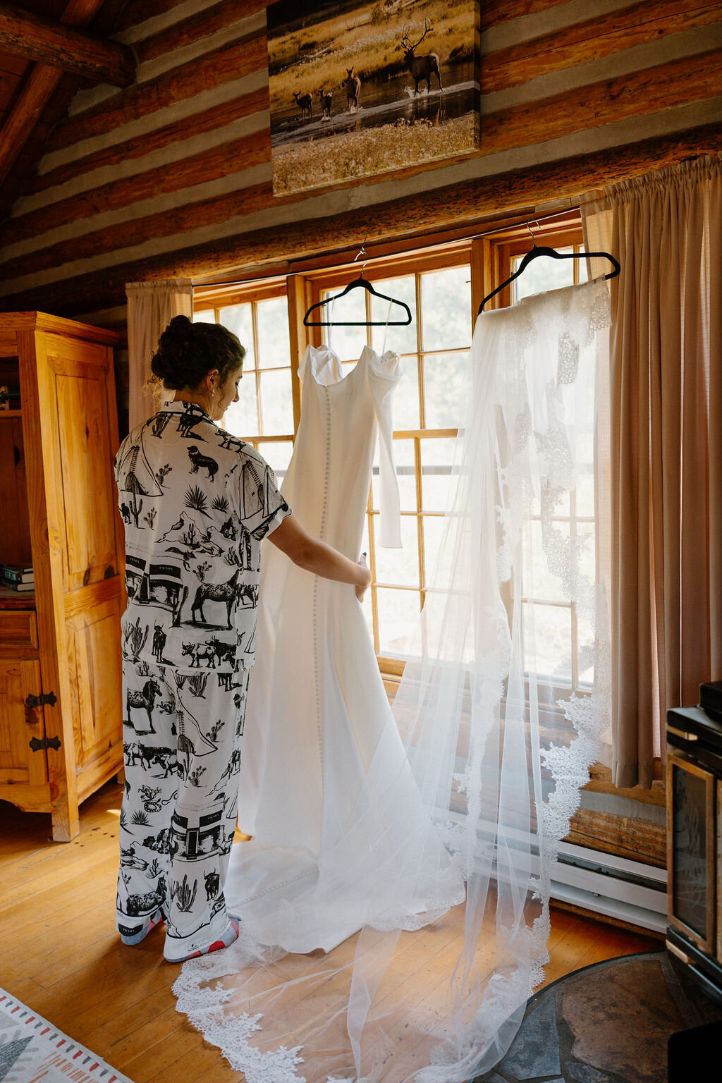 wedding day western pajamas