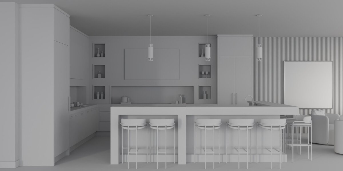 home bar render