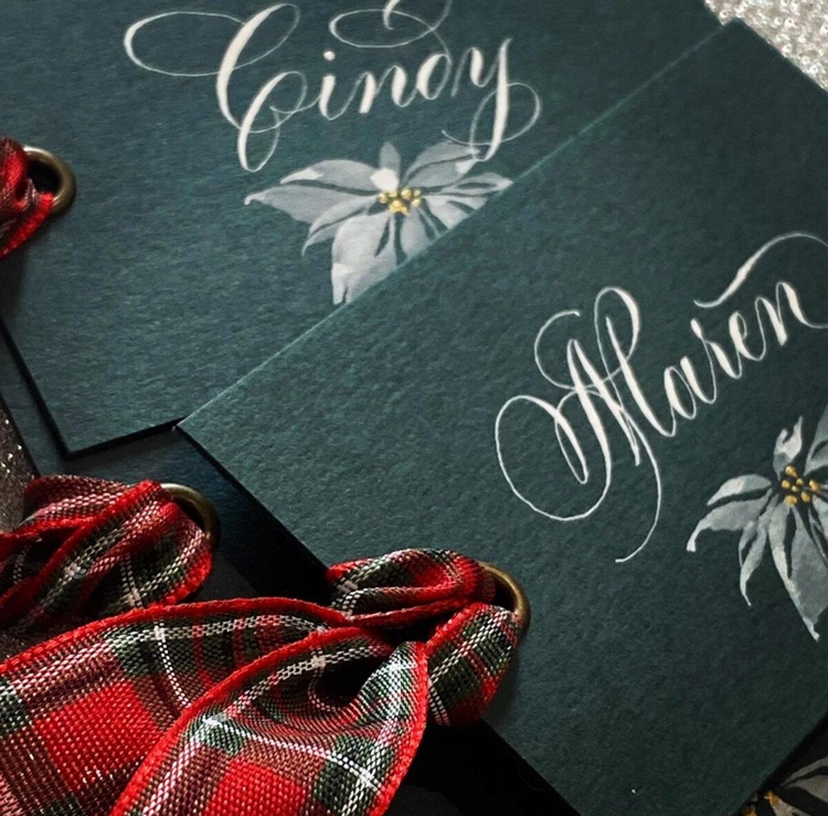 Calligraphy for gift tag by Scribble Savvy