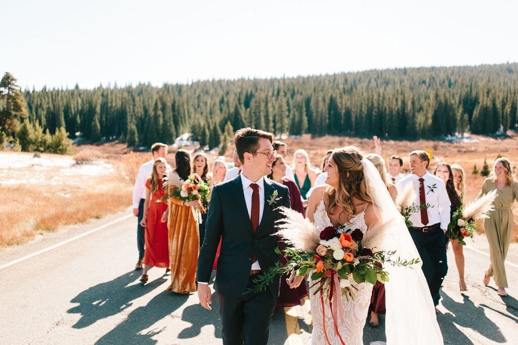 casual wedding party vail