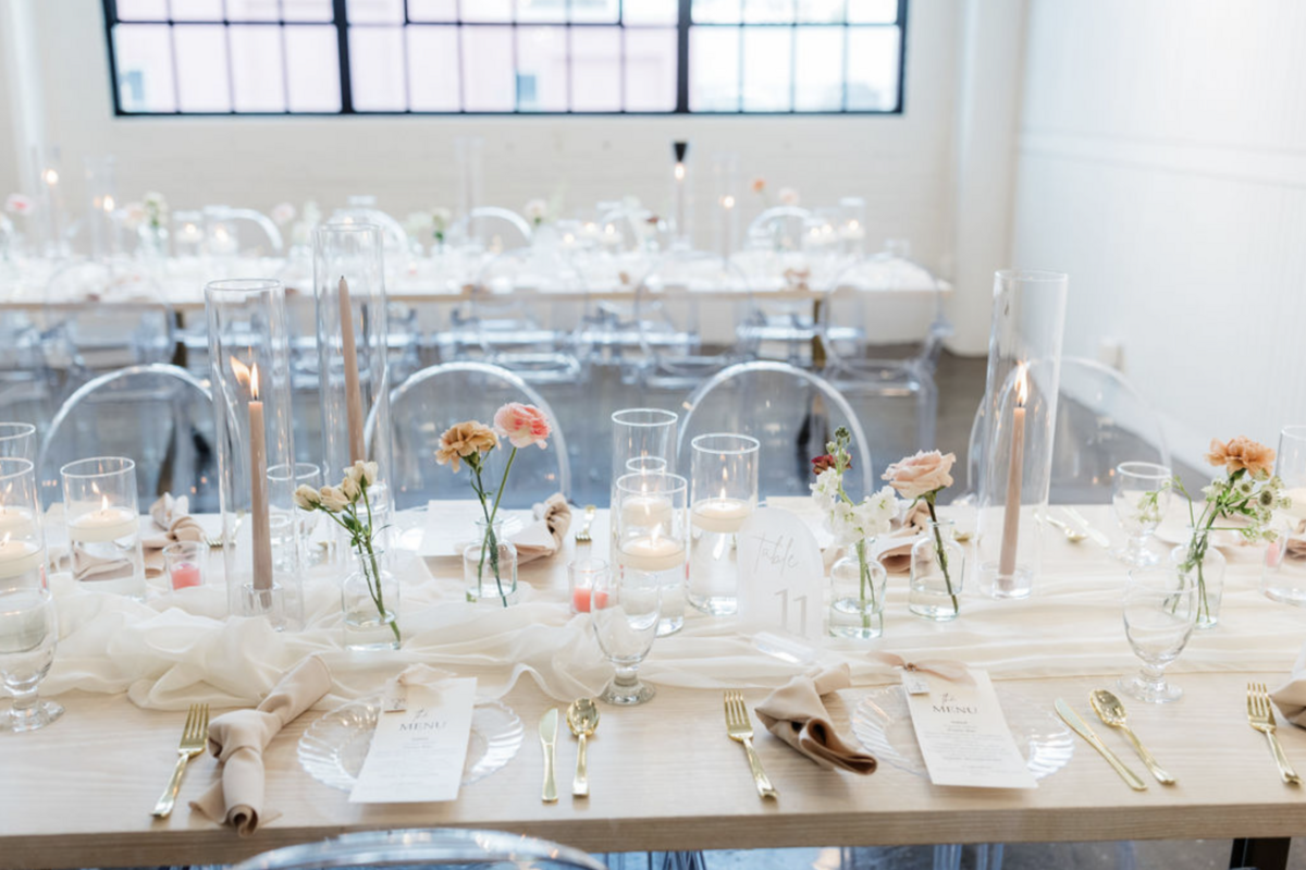 candles and bud vases modern