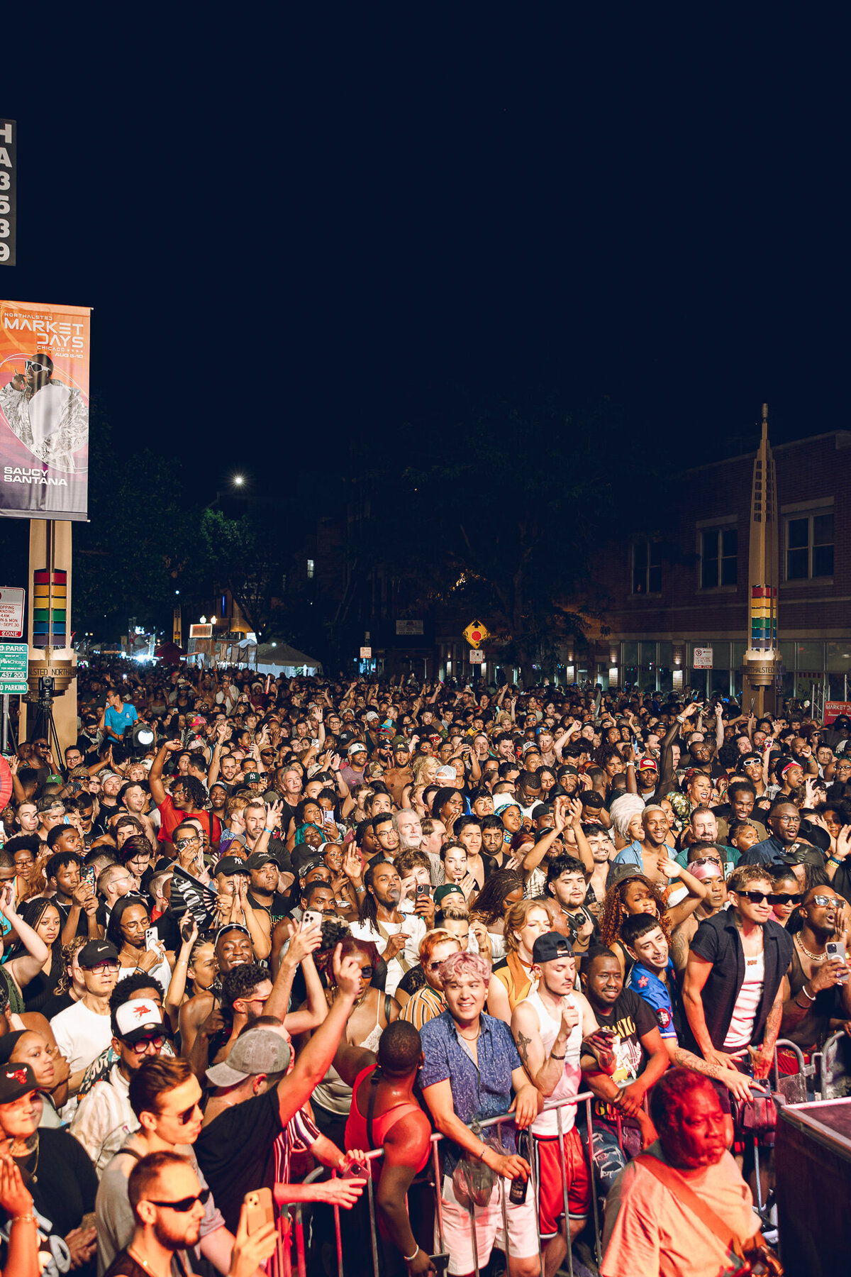 Saucy Santana's crowd for Market Days Chicago