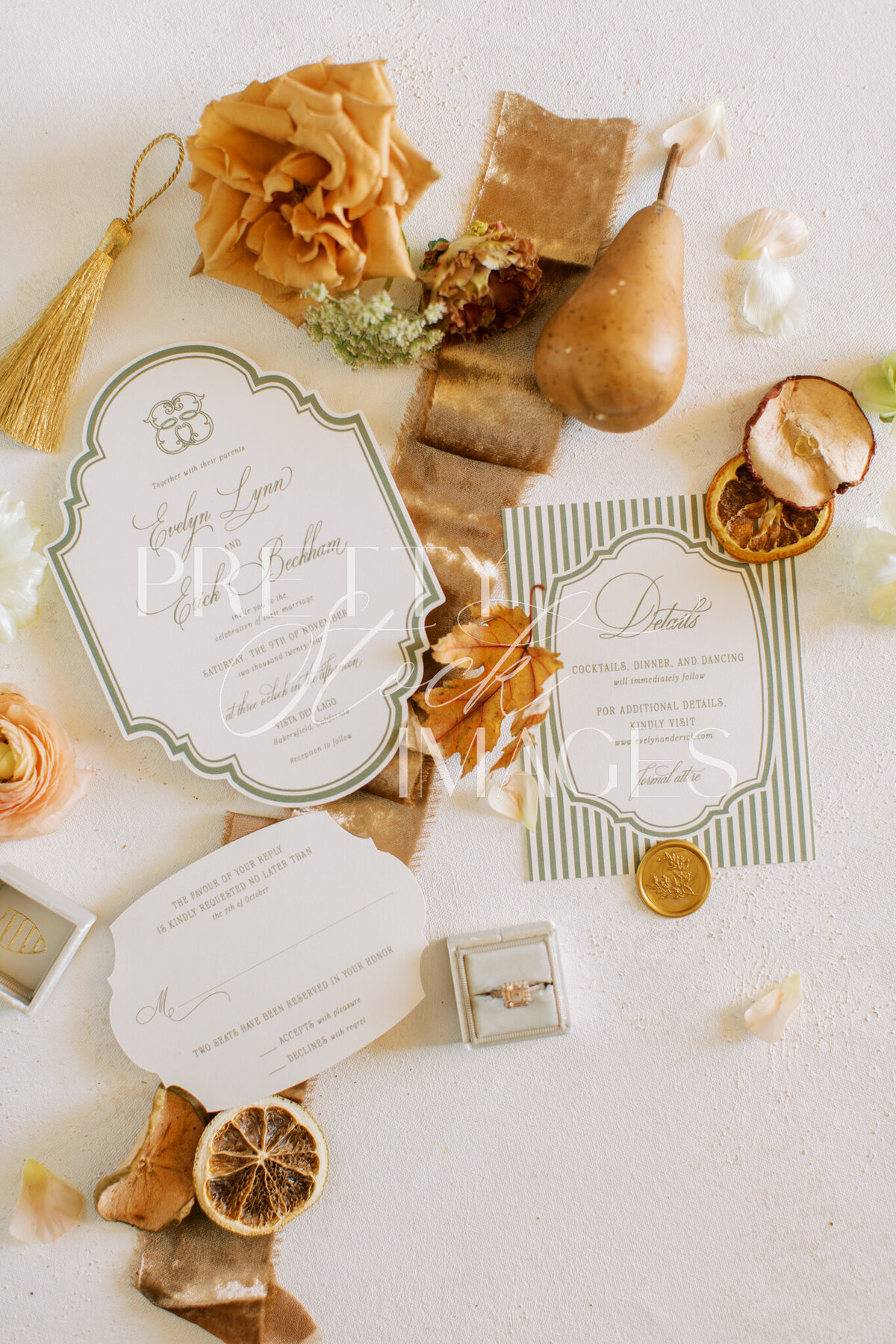 Pretty Stock Images - Fall Wedding Flat Lay-035