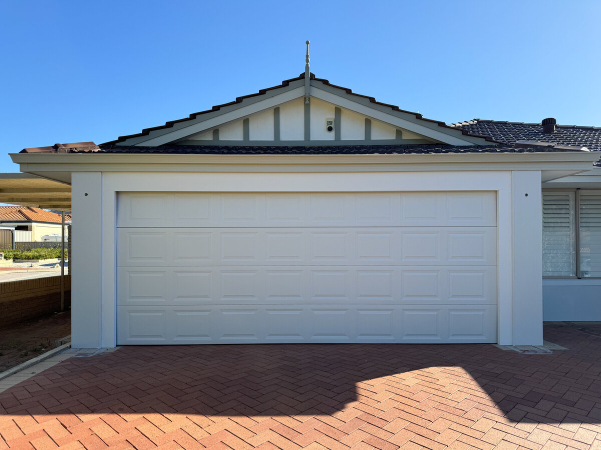 Garage door painting after