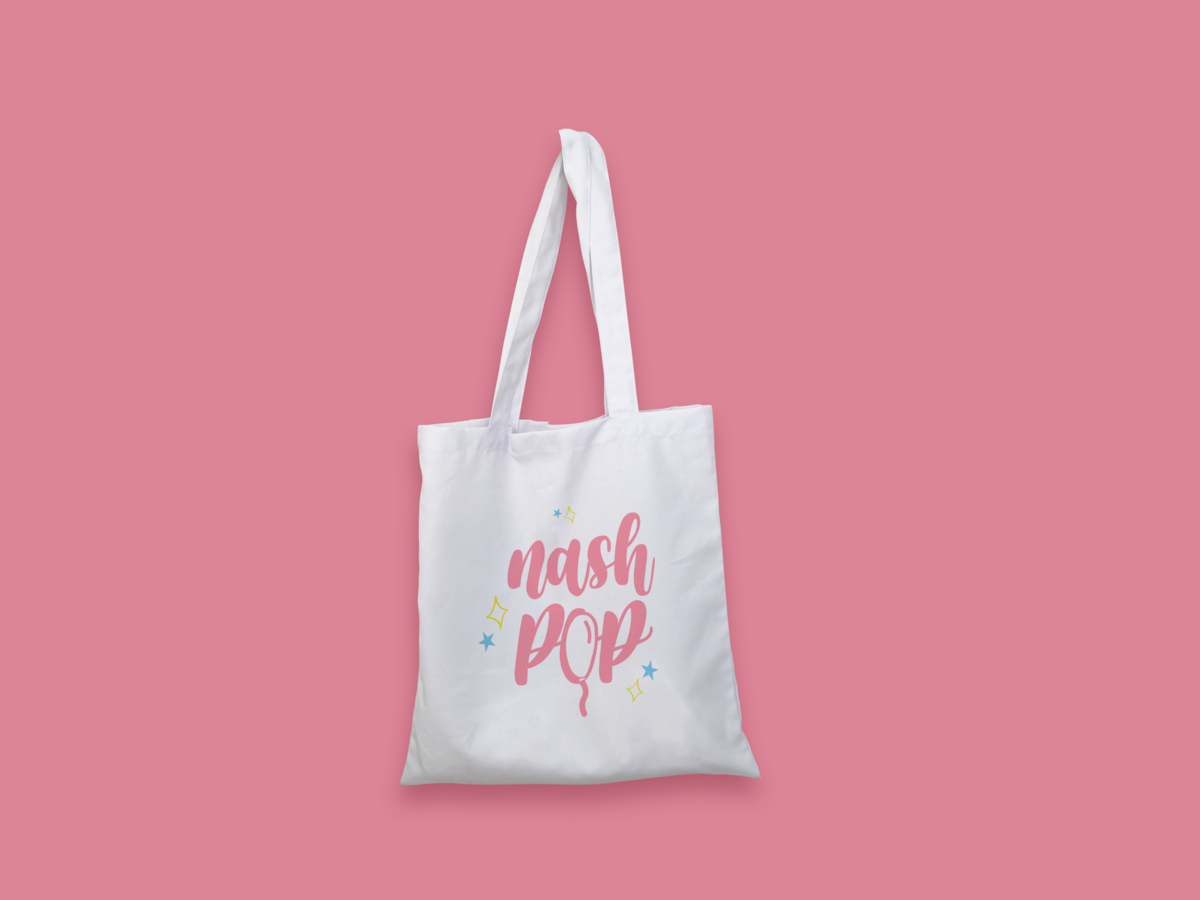 Tote Mockup for Nash Pop Balloons with logo