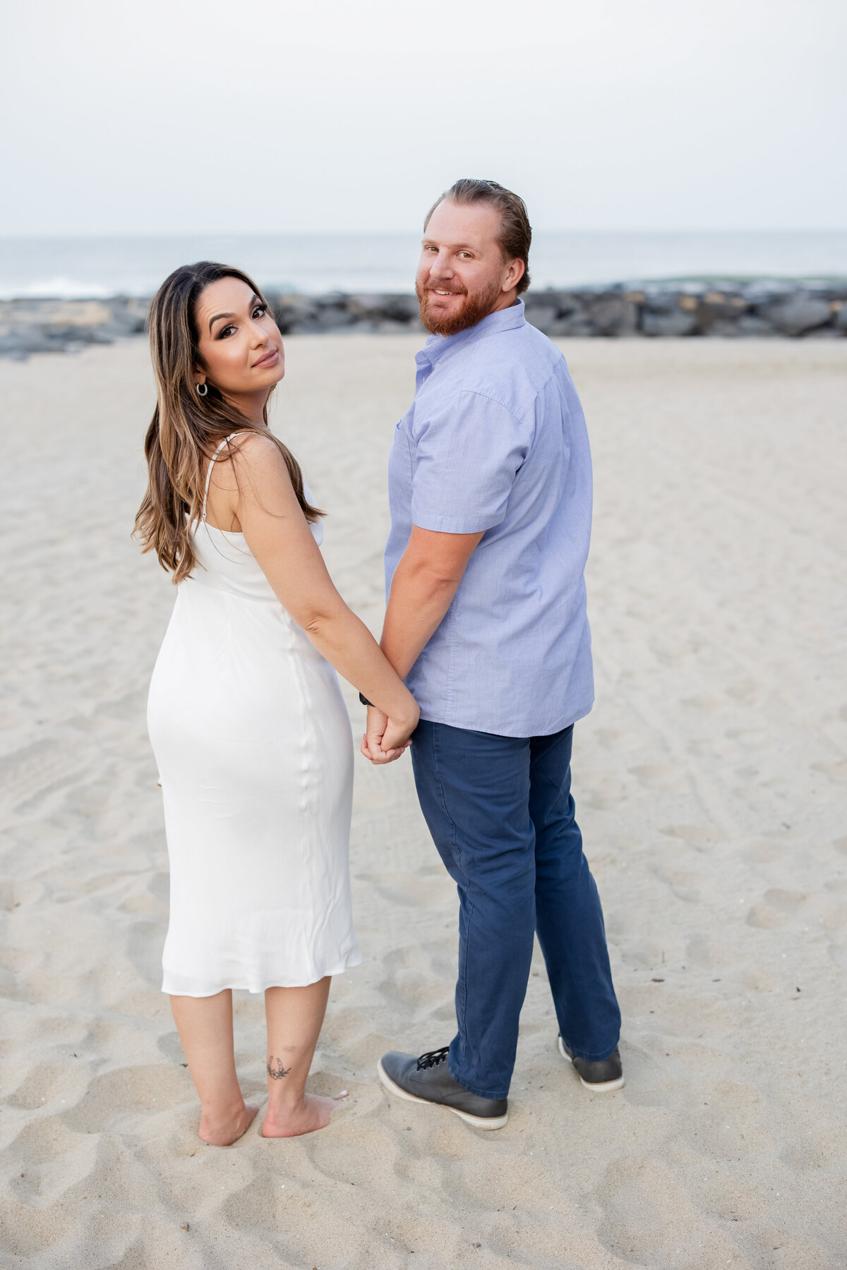 New Jersey Wedding Photographers	Asbury Park, NJ	Beach Jetty Ocean	Engagement Session	Summer August	Elegant Luxury Artistic Modern Editorial Light and Airy Natural Chic Stylish Timeless Classy Classic Romantic Couture Fine Art Experienced Professional Love Couples Emotional Genuine Authentic Real Fashion Fairy Tale Dream Lovers Jersey Shore Intimate	Engagement Session Photos Portraits Image 37