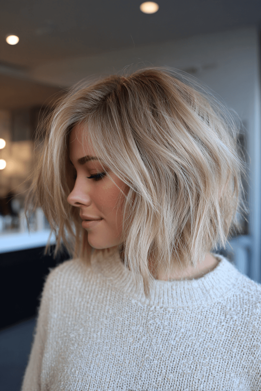 mats6803_18._side_view_of_happy_woman_with_Messy_Lob_in_Ash_Pea_5df58b7d-df57-46d6-8892-82b1cf93d494