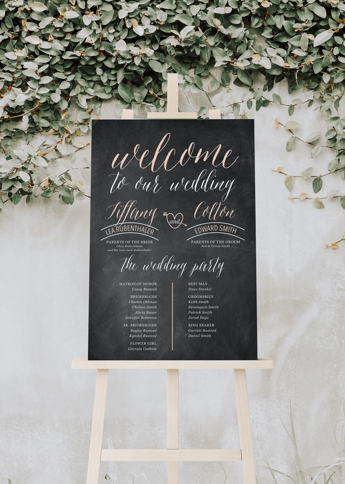 tiffany-WeddingPartySign
